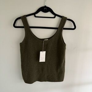 A new day Green Women's sweater Tank Top Medium